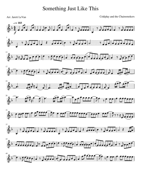 Something Just Like This (arr. Jarett LeVan)