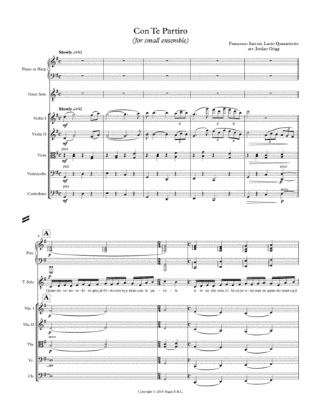 Con Te Partiro (time To Say Goodbye) (arr. Jordan Grigg)