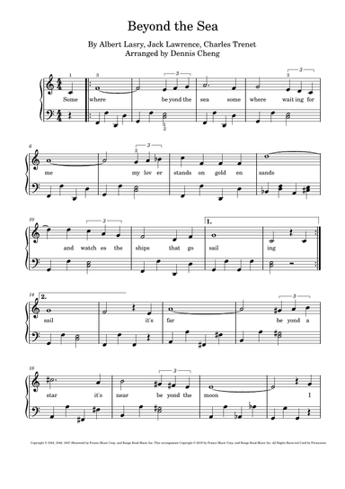 Beyond The Sea (arr. Dennis Cheng)
