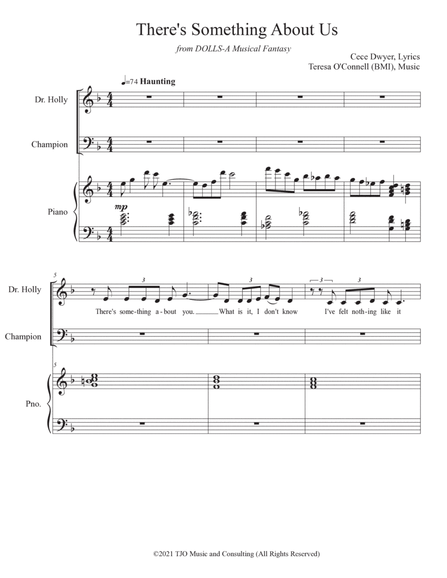 There's Something About Us (Vocal Duet/Piano)