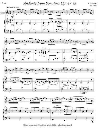 Andante from Sonatina Op. 47, No. 3 (arr. Ian Fitze)