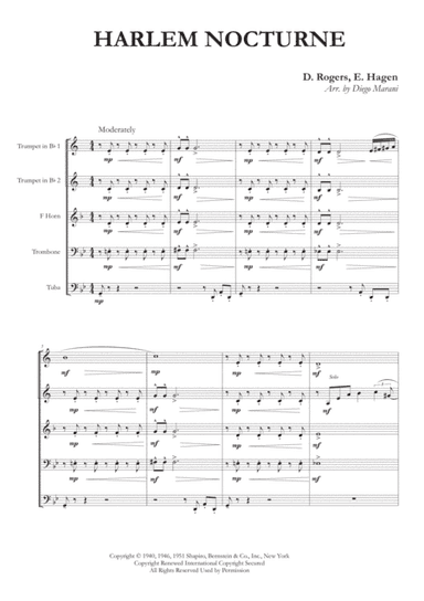Harlem Nocturne (arr. Diego Marani)