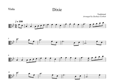Dixie (arr. Zachary Corbett)