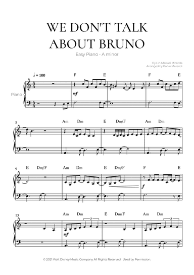 We Don't Talk About Bruno (arr. Pedro Merendi)