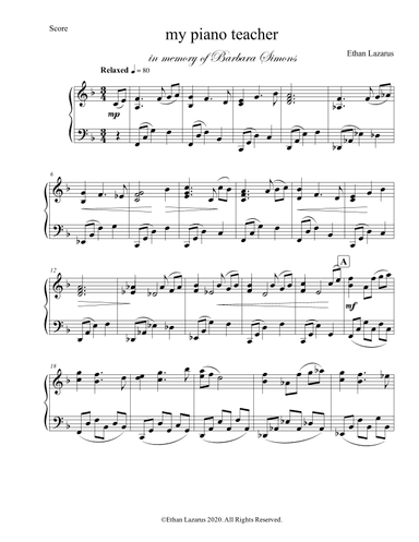 my piano teacher