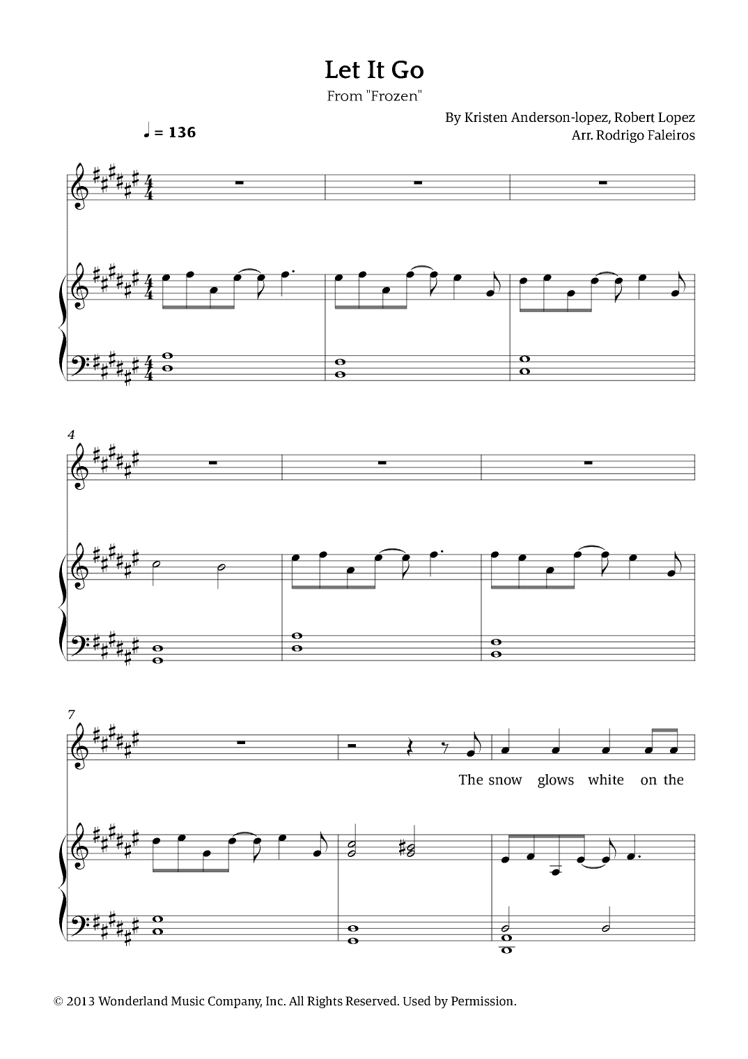 Let It Go (arr. Rodrigo Faleiros)
