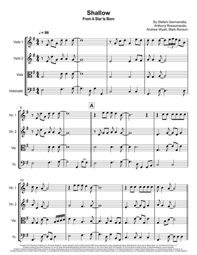 Shallow (arr. Ignacio Quiroz)