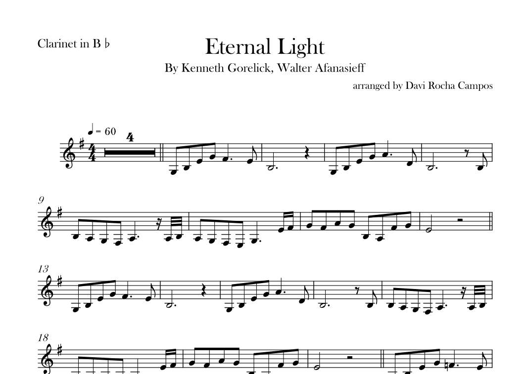 Eternal Light (arr. Davi Rocha Campos)