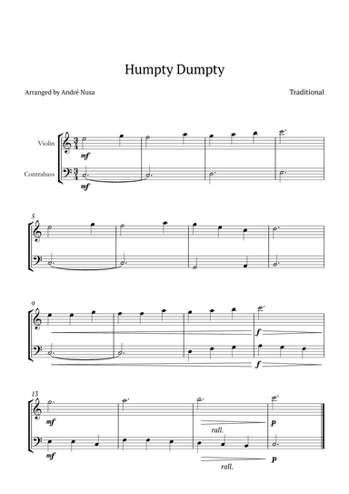 Humpty Dumpty (arr. André Nusa)