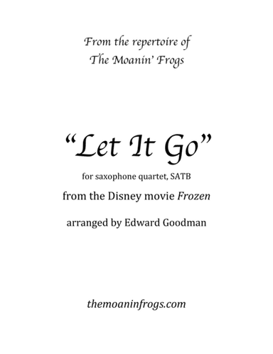Let It Go (from Frozen) (arr. Edward Goodman)