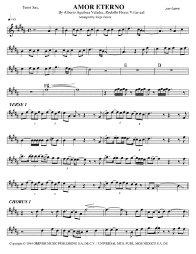 Amor Eterno (arr. Jorge Juárez)