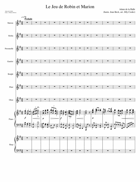 Le Jeu de Robin et Marion (arr. Jean Beck, Jilly Cooke)