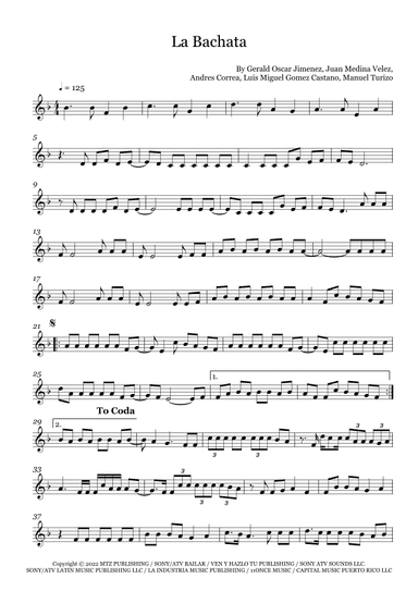 La Bachata (arr. Fernanda Moura)