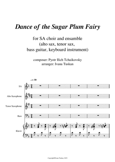 Dance of the Sugar Plum Fairy for SA voices and ensemble (arr. Ivana Tuskan)