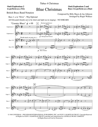 Blue Christmas (arr. Roger Wallace)