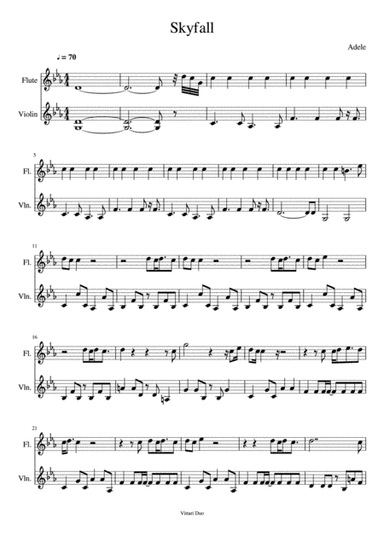 Skyfall (arr. Vittari Duo, Nia Squirrell)