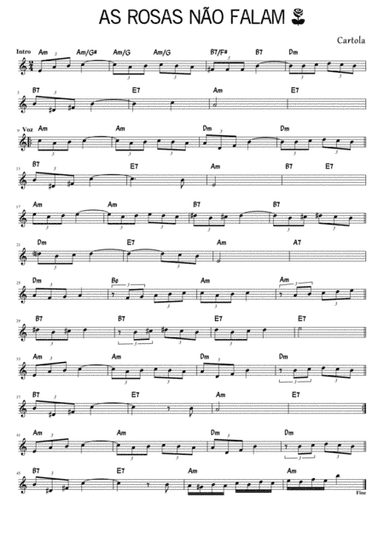 As rosas não Falam (arr. Celso Joabe)