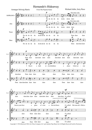 Hernando's Hideaway (arr. Solveig Harris)