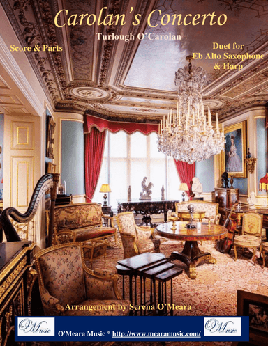 Carolan’s Concerto, Duet for Eb Alto Saxophone & Harp (arr. Serena O’Meara)