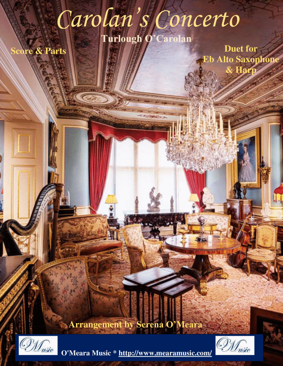 Carolan’s Concerto, Duet for Eb Alto Saxophone & Harp (arr. Serena O’Meara)
