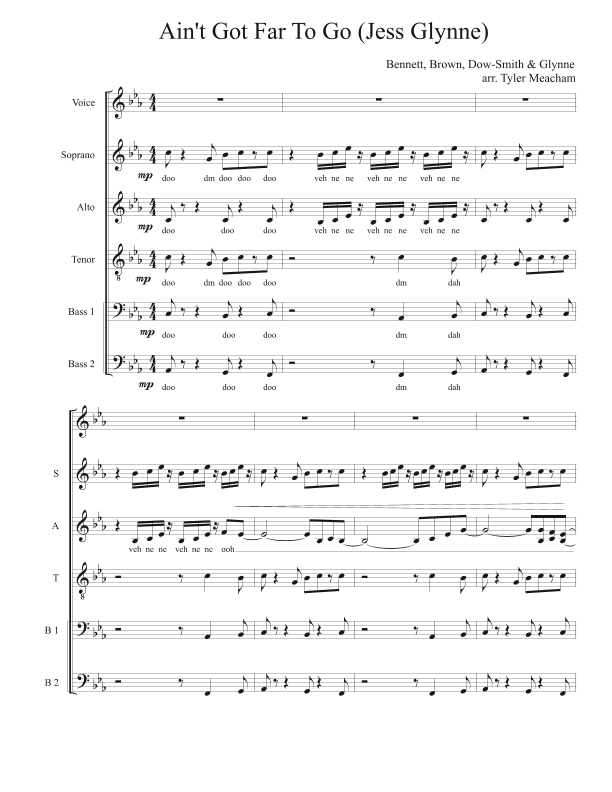 Ain't Got Far To Go (arr. Tyler Meacham)