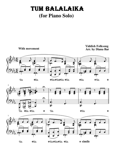 Tum balalaika (arr. Diana Bar)