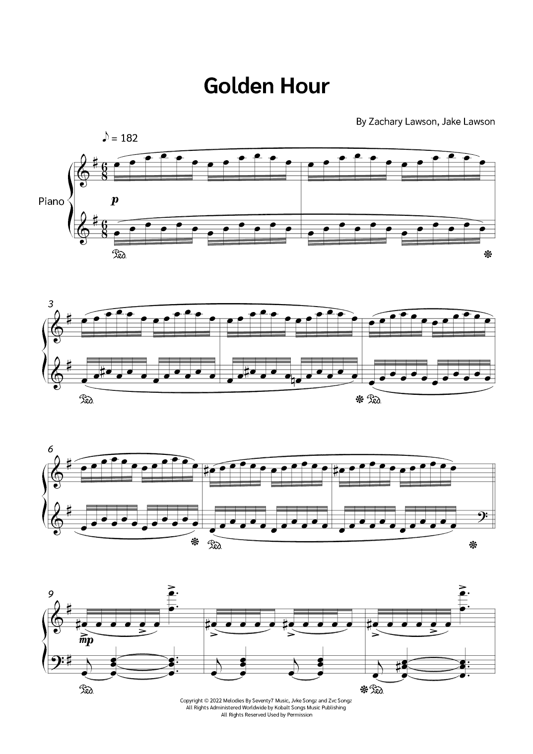 Golden Hour (arr. Jackson Spindler)