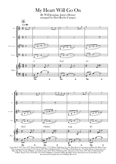 My Heart Will Go On (love Theme From 'titanic') (arr. Davi Rocha Campos)