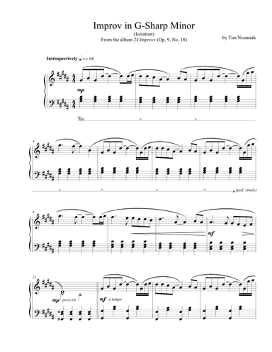 Improv in G-Sharp Minor (Isolation)