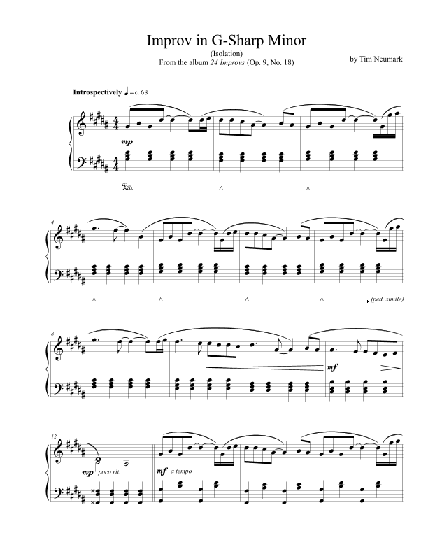 Improv in G-Sharp Minor (Isolation)