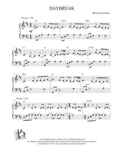 Daybreak (Piano Solo)