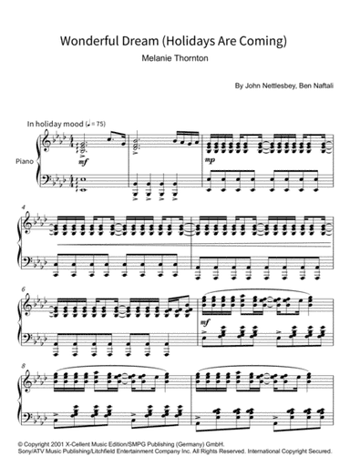 Wonderful Dream (holidays Are Coming) (arr. Martin Malto)