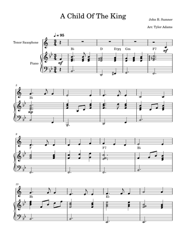A Child Of The King (arr. Tyler Adams)