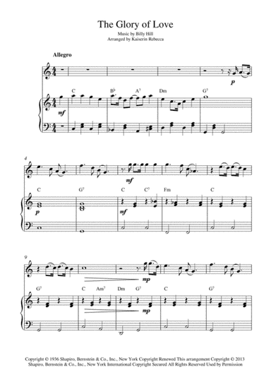 The Glory Of Love (arr. Kaiserin Rebecca)