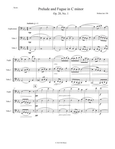 Prelude and Fugue No. 1 in C minor, Op. 28 No. 1 (arr. Tim Olt)