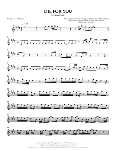 Die For You (arr. Jen Douglas)