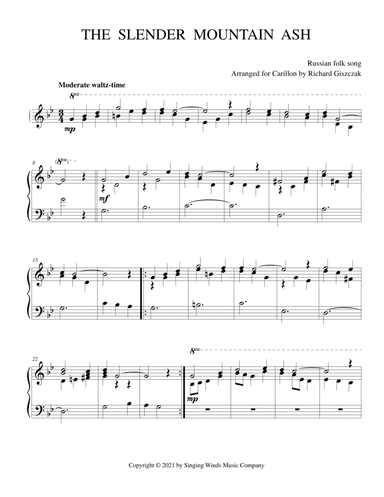 The Slender Mountain Ash (arr. Richard Giszczak)