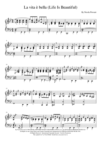 Life Is Beautiful (la Vita E Bella) (arr. Jari Suhonen)