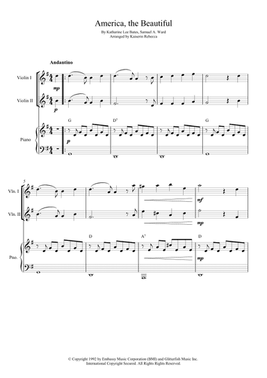America The Beautiful (arr. Kaiserin Rebecca)