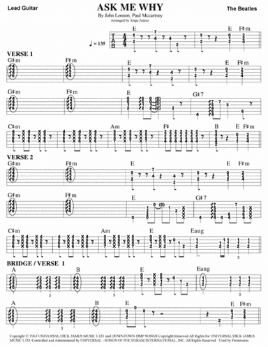 Ask Me Why (arr. Jorge Juárez)