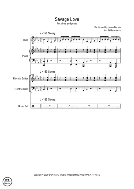 Savage Love (arr. Willem Aarts)