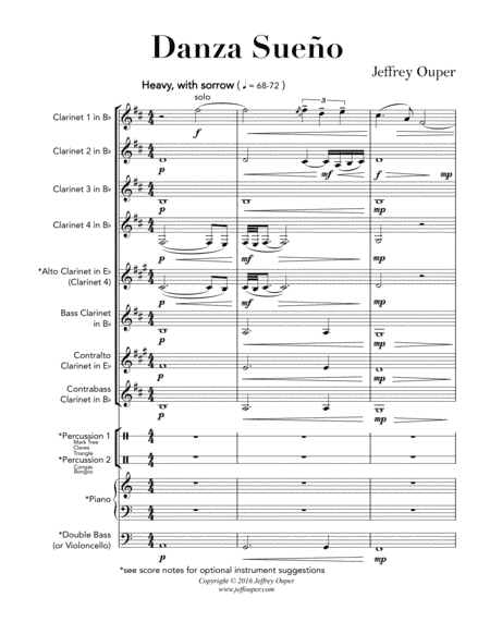 Danza Sueno (Clarinet Choir)