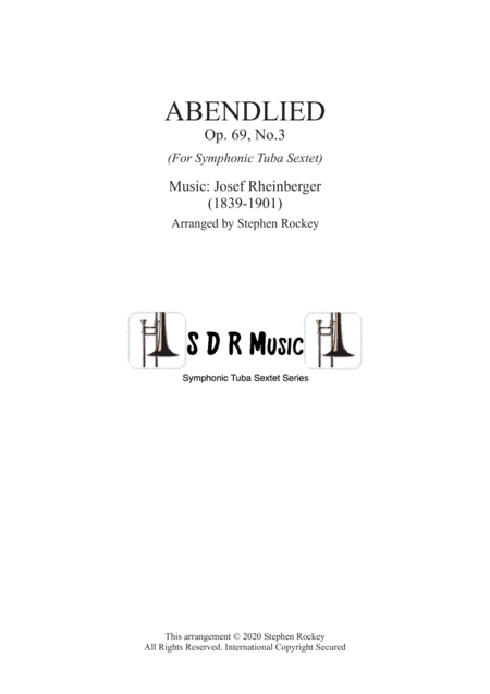 Abendlied for Symphonic Tuba Sextet (arr. Stephen Rockey)