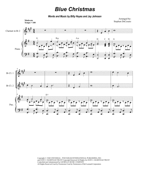 Blue Christmas (arr. Stephen DeCesare)