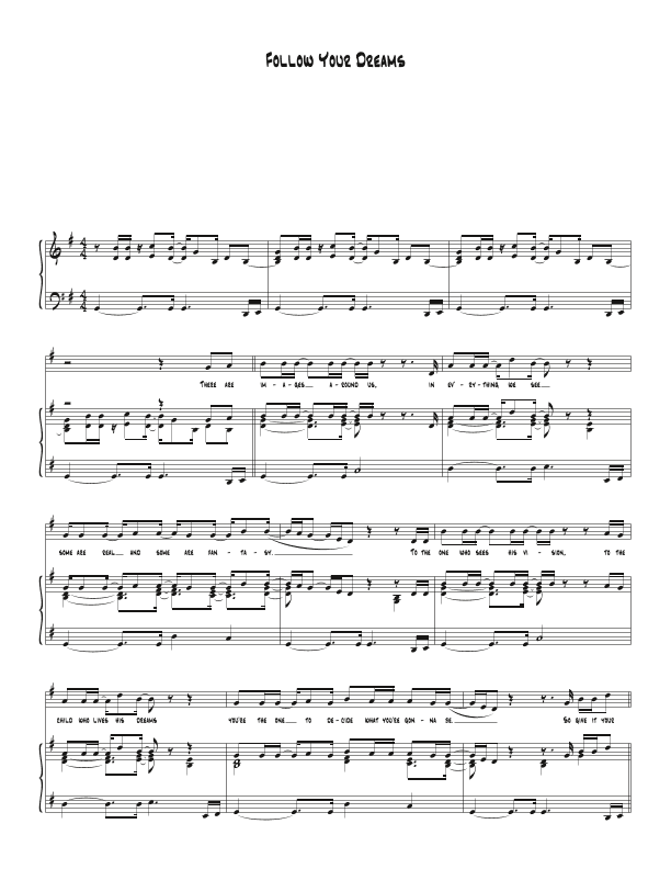 Follow Your Dreams (arr. Biegler)