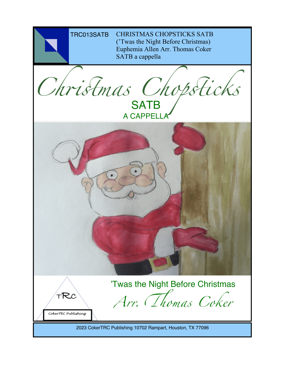 Christmas Chopsticks SATB a cappella (arr. Thomas Coker)
