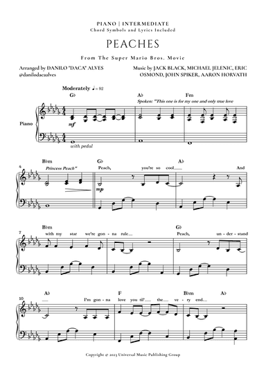 Peaches (arr. Danilo "Daca" Alves)