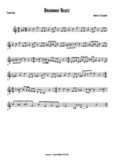 Broadway Blues (arr. Anderson Quevedo)