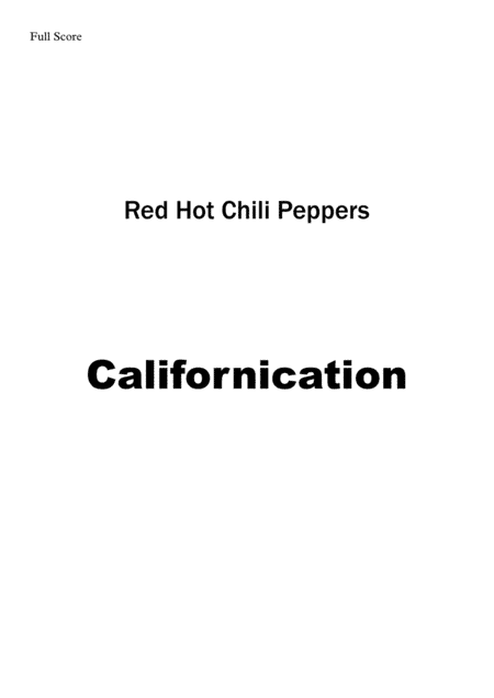 Californication (arr. Leandro Cardoso)