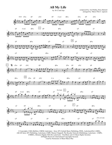 All My Life (arr. Marco Polo Ignacio)